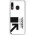 Black and White Arrows Galaxy A20 Clear Case
